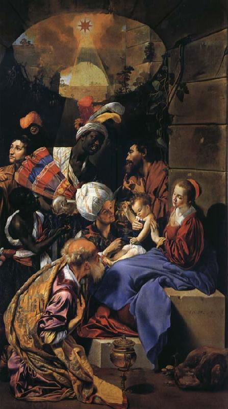 Maino, Juan Bautista del Adoration of the Magi oil painting picture